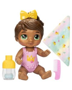 Baby Alive - Sophia Sparkle Burbujas relajantes - Set de Juego de muñeca bebé para Jugar en el Agua - Pelo castaño - 28 cm - Juguete para niños y niñas a Partir de 3 años