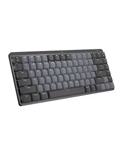 Logitech MX Mini teclado mecánico Bluetooth, interruptores táctiles silenciosos, retroiluminados, multidispositivo, carbono neutro (reacondicionado)