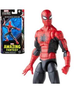 Spider-Man Amazing Fantasy Serie Marvel Legends, 60.° Aniversario, Figuras de acción de cómics clásicos de 15.2 cm, 9 Accesorios