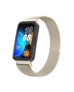 Wanme Metal Band 8 Correa compatible con Huawei Band 8 Watch Reemplazo Huawei Band 8 Watch Band Pulsera ajustable Correa accesoria para Huawei Band 8 Pulseras con hebilla de metal Mujeres Hombres