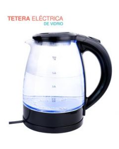 Tetera Jarra Electrica Hervidora de Vidrio Ebullicion Rapida