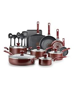 T-fal Bateria De Cocina T-fal 20 Piezas Rojo