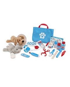 Melissa & Doug Set de Accesorios de Veterinario Para Examinar y Tratar Mascotas para Juego Imaginativo, Juego de Desarrollo, Juego de Simulación (24 Piezas)