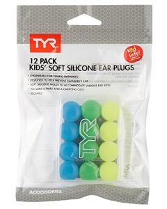 TYR Kids Soft Silicone Ear Plugs 6 Pair Pack