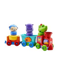 Fisher-Price Juguete para Bebés Silly Safari Tren Animales Divertidos para bebés de 6 Meses en adelante