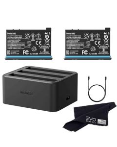 Insta360 X4 Batería (2290 mAh) y paquete de concentradores de carga rápida/solo cámara X4 360 (2 baterías + 1 cargador)