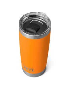 YETI Rambler - Vaso aislado al vacío de 591 ml, acero inoxidable con tapa MagSlider, color rey cangrejo