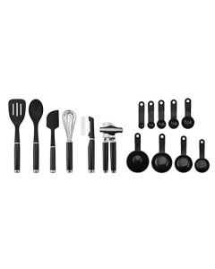 KitchenAid KE447BXOBA - Juego de herramientas y accesorios (15 piezas), color negro