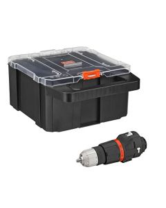 BLACK+DECKER MATRIX 20V MAX - Accesorio para taladro con estuche de almacenamiento (BDCMTHDSTFF)