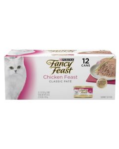 Purina Fancy Feast Classic Chicken Feast Collection Cat Food - (12) 36 oz. Box