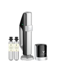 Coravin - Sistema de conservación de vino espumoso - Conserva vino durante 4 semanas - Ahorro de vino para vino espumoso - Con cápsulas de gas CO2 puro - Para champaña y otros vinos espumosos