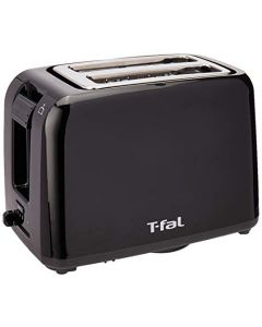 T-fal Tostador Vita de 2 ranuras amplias para todo tipo de pan, 7 niveles de tostado, botón de cancelar, 800 W, color negro, TT1A18MX