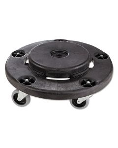 Rubbermaid Dolly, Twist On/Off Round Dolly, Negro