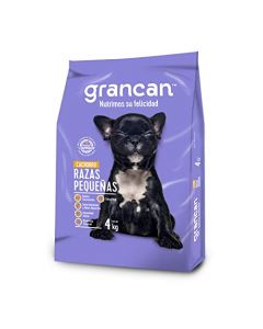 Croquetas para Perro Cachorro Razas Pequeñas – 4 kg | Alimentos para Perro Sin Colorantes Artificiales | Ingredientes Seleccionados | Ayuda a Evitar el Sarro de Tu Mascota | GRANCAN