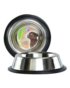 Fancy Pets Plato de Acero Inoxidable para Perro con 8 Onzas o 227 Gramos