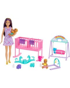 Barbie Set de Juego Skipper Cuidado de Gemelos para niñas de 3 años en adelante