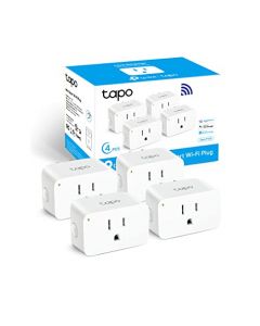 TP-Link - Tapo Smart Plug Mini 15A, enchufe Wi-Fi para el hogar inteligente, configuración superfácil, compatible con Alexa y Google Home, no requiere hub, certificado UL