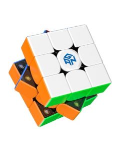 GAN 356 M, Cubo de Velocidad Magnético 3x3 Sin Pegatinas (Stickerless Cubo Mágico s 356M (Versión Lite 2020 Cubo Profesional Mágico de Competencia Speed Cube