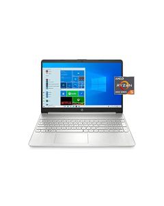 HP 15.6 Pulgadas FHD, Ryzen 5-5500, 8GB RAM, 256GB SSD, Plata, Windows 10 Home, 15-EF2127