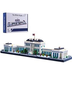 LUKHANG Gift Architecture: The White House - Juego de construcción con 3520 piezas, perfecto para adultos y adolescentes, regalo coleccionable estéticamente agradable