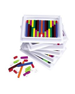 Learning Resources LER7481 Connecting Cuisenaire Rods Multi-Pack, 444 Rods in Trays