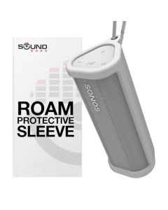 Estuche de Transporte de Silicona Protectora Resistente | Blanco | Proteja su Altavoz Bluetooth inalámbrico con Esta Cubierta/Funda | Diseñado para Sonos Roam