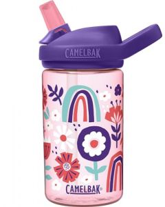 CamelBak Botella Eddy+Kids 14oz, Tritan Floral Collage