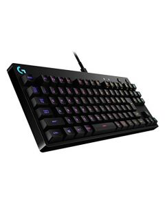 LOGICOOL Brand Pro - Teclado mecánico para videojuegos G-10 Pkb-700 - 001 con cable desmontable y sin escobillas, compatible con FPS