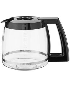 Cuisinart DCC-1200PRC Jarra de vidrio de repuesto, 12 tazas, color negro, Jarra de vidrio, Negro, 14 tazas, 1