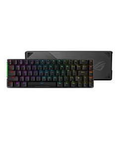 Asus ROG Falchion Wireless 65% Teclado mecánico para Juegos | 68 Teclas, Aura Sync RGB, batería extendida, Panel táctil Interactivo, Teclas PBT, interruptores Cherry MX Brown, Funda para Teclado