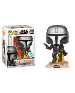 Pop Funko Mandalorian - Mando Flying with Blaster Glow