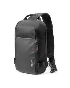 tomtoc Bolso Bandolera para Hombre, Bolso de Hombro para iPad Pro de 11 pulgadas 2021 con Teclado, Antirrobo, Repelente al Agua, Mochila Ligera para el Trabajo, Viajes, Sobre la Marcha y Ocio