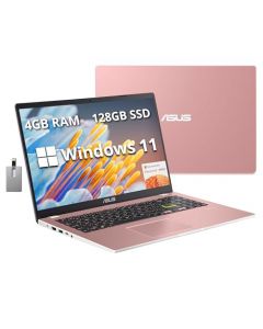 ASUS Vivobook Go - Portátil FHD de 15.6 pulgadas, Intel Pentium Silver N6000, 4 GB de RAM, 128 GB SSD, Intel HD Graphics, teclado retroiluminado, cámara web HD, Wi-Fi 5, 1 año de oficina 365, Windows