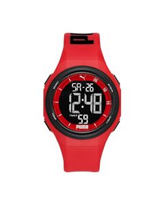 Reloj Puma P6042 Puma 9 con correa de poliuretano en color rojo y negro para caballero