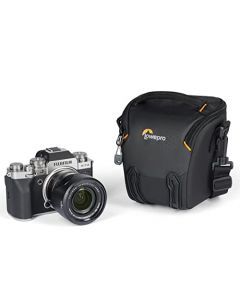 Lowepro Adventura TLZ 20 III, bolsa de hombro para cámara con correa de hombro ajustable/extraíble, bolsa para cámara sin espejo, compatible con Fujifilm XT200, Canon M50 MII, EOS R10, Nikon Z50, negro