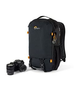 Lowepro Trekker Lite BP 150, mochila para cámara con inserto de cámara extraíble, con sistema de correa de accesorios, bolsa para cámara sin espejo, compatible con Sony Alpha 6000, negro