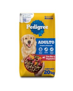 Pedigree Croquetas para Perros Adultos Sabor Res y Vegetales 20kg