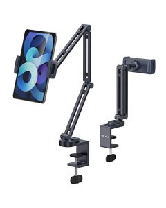 VIJIM LS31 Soporte de Aluminio para Tableta, Soporte Ajustable para Montaje de Tableta iPad, Soporte para Cama Compatible con iPad Pro, iPad Air, Galaxy Tab, iPhone y Dispositivos de 4.6-12.9 Pulgadas