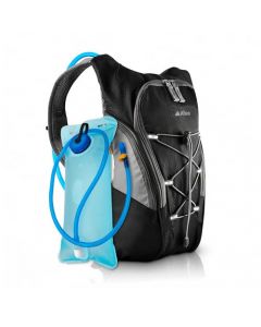 Hikeo Mochila de Hidratación Deportiva de 2L Impermeable con Diseño Ajustable, Resistente y con Múltiples Compartimentos y Cintas Reflejantes, Bolsa para Agua, para Bicicleta, Senderismo y Running