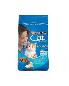 Purina Cat Chow Comida para Gato con Salmon, Carne y Pollo 1 x 15.0 kg + Purina Felix Pouches Alimento Húmedo Sabor Pescado Blanco, Paquete con 24 Pzas de 85g