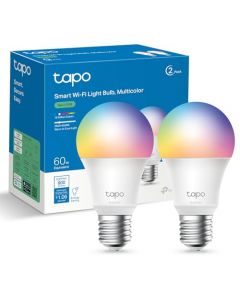 TP-Link Tapo - Bombillas inteligentes Wi-Fi (Tapo L530E), multicolor, cambio a todo color, regulables, compatibles con Alexa y Google Home, no requiere concentrador, paquete de 2