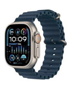 Apple Watch Ultra 2 [GPS + Cellular, 49mm] - Caja de Titanio con Correa Azul Océano, Talla única (Reacondicionado)