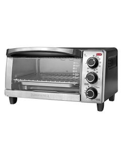 BLACK+DECKER Horno Tostador de Convección Natural, 4 Funciones, Plata, TO1755SBG-LA