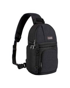 MOSISO Camara Bolsa, DSLR/SLR/Mirrorless Mochila a Prueba de Golpes Para Cámara Con Trípode e Inserto Modular Desmontable Compatible con Canon/Nikon/Sony/Fuji, Negro