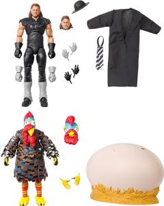 Juego de 2 Figuras de acción WWE Ultimate Edition Survivor Series 1990 de The Undertaker y Gobbledy Gooker, coleccionables con Accesorios Intercambiables, Cabezas adicionales y Manos Intercambiables