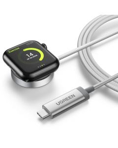 UGREEN Cargador Inalámbrico Magnético para iWatch MFM Certificado, Cable de Tipo-C,Cargador de Reloj Portátil Admite Carga Rápida, Compatible con Apple iWatch Ultra 2/Ultra/SE/9/8/7/6/5/4/3/2/1