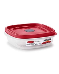 Rubbermaid 2030328 Easy Find Vented Lid Food Storage Container, 3-Cup (4)