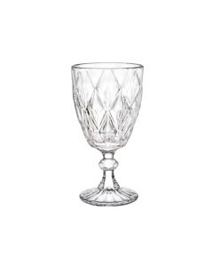 VITTORI, Juego de 6 Copas de Cristal Labrado Vintage, Copas de Vino Cristalinas, 245 ml