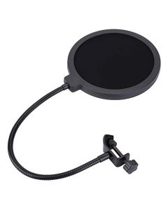 T angxi Protector de Máscara de Filtro Pop de Micrófono, 15.5 cm Diámetro Pop-up Filter Spray Hood Micrófono/Estudio de grabación Pop Shield Mic Filter Mask