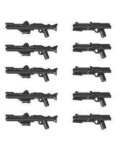 MOOXI-MOC Space Wars DC-15 Clon Trooper Blaster - Paquete de armas para minifigs